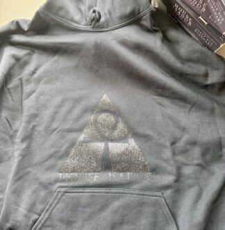 Black House Isador hoodie with black glitter