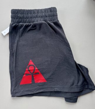 Black House Isador shorts with red vinyl