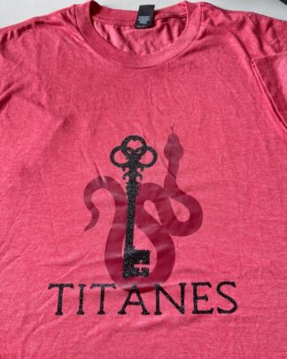Red House Titanes shirt with snake and key logo